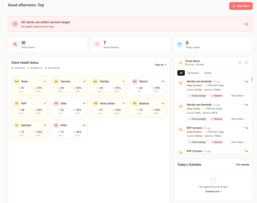 Client Dashboard